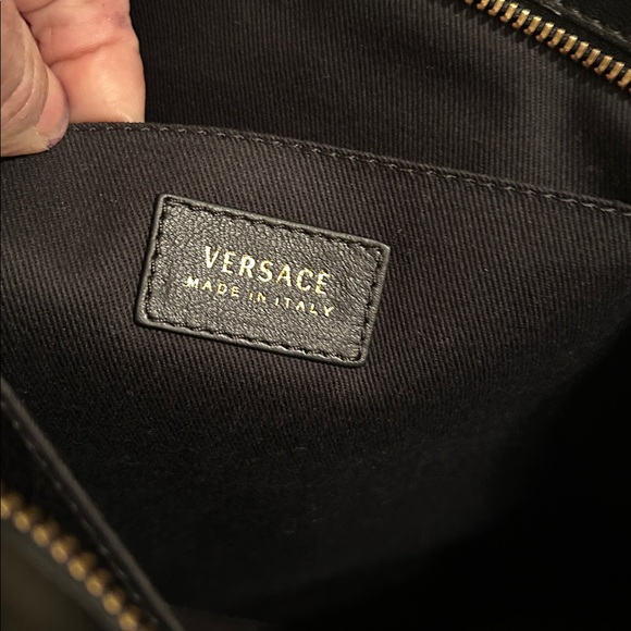 Versace Borsa Nappa Trapuntata Black Quilted Leather Shoulder Bag - Like NEW! - Picture 11 of 13